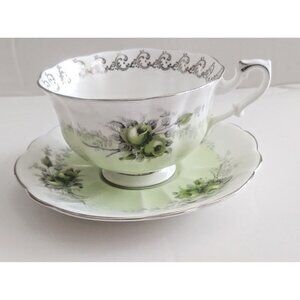 Royal Albert Avon Shape Wide Mouth Tea Cup & Saucer Set  "Noonday"  pattern